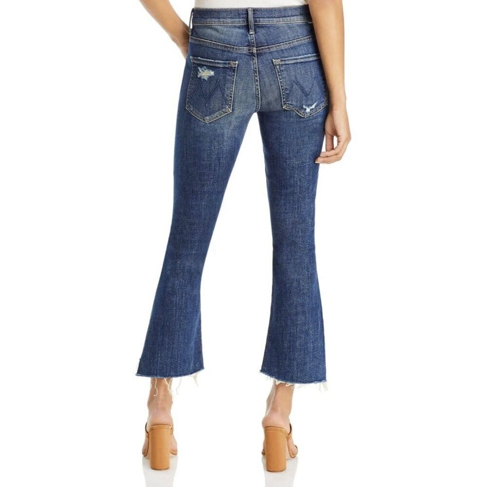 Mother Jeans THE INSIDER CROP STEP FRAY wicked Willflower Size 26 - Picture 2 of 16